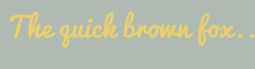 Image with Font Color EBCF6C and Background Color AFBAB2
